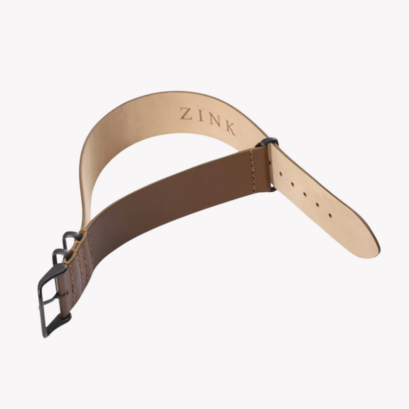 Zink Men's Leather Watch Band - Brown | Zlb001bwb by i-watch