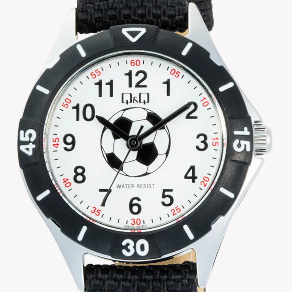 Q&Q Unisex Silver Watch, White Dial | Q92B-001PY