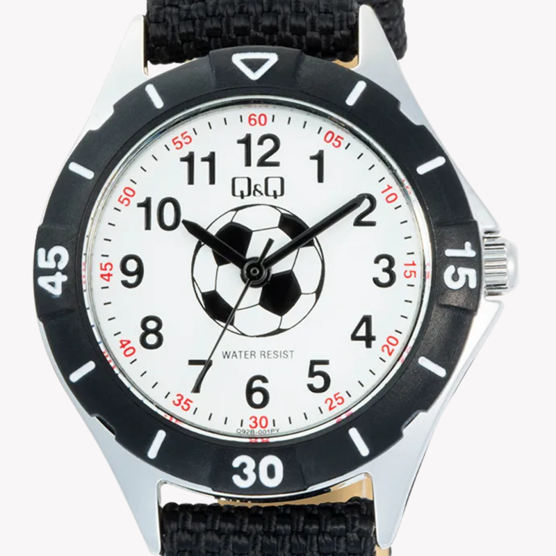 Q&Q Unisex Silver Watch, White Dial | Q92B-001PY
