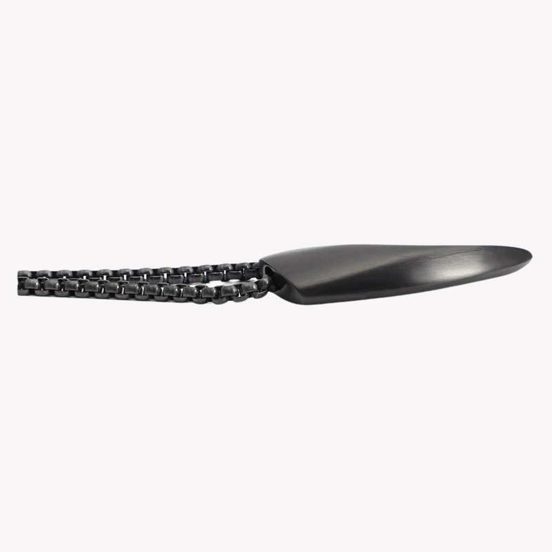 Zink Men's Black Stainless Steel Necklace | Zjpd006sp-Pg by i-watch