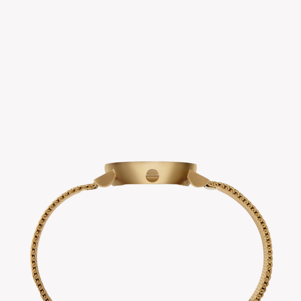 PIERRE CARDIN Damenuhr mit goldenem Edelstahlgehäuse und goldenem Edelstahlarmband