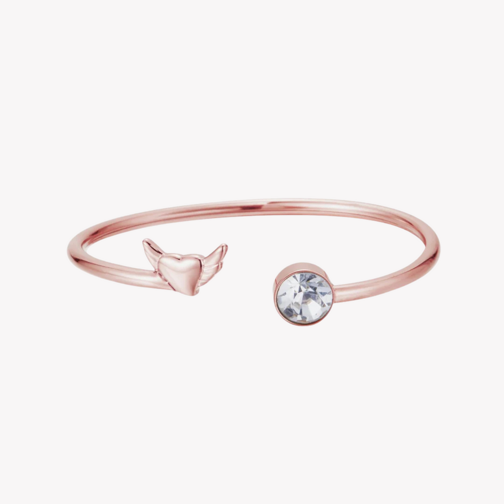 Zink Women's Rose Gold Stainless Steel Bracelet | Zfbg006rgc