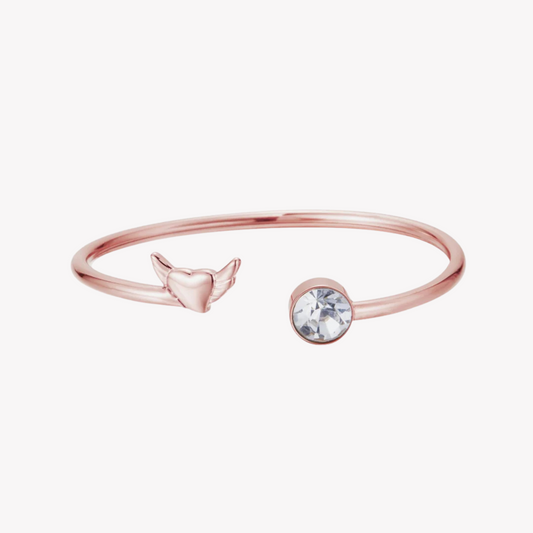 Zink Women's Rose Gold Stainless Steel Bracelet | Zfbg006rgc