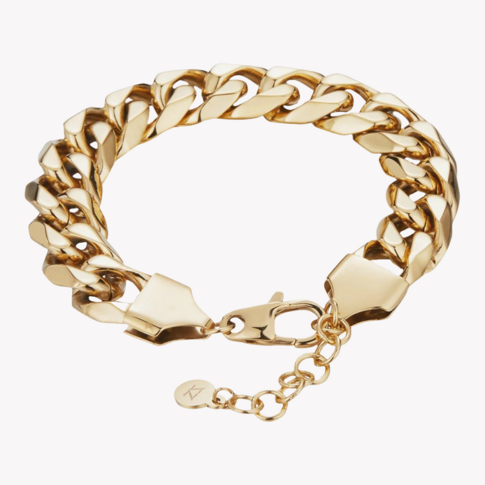 Zink Women's Gold Stainless Steel Bracelet | Zfbr019g12m