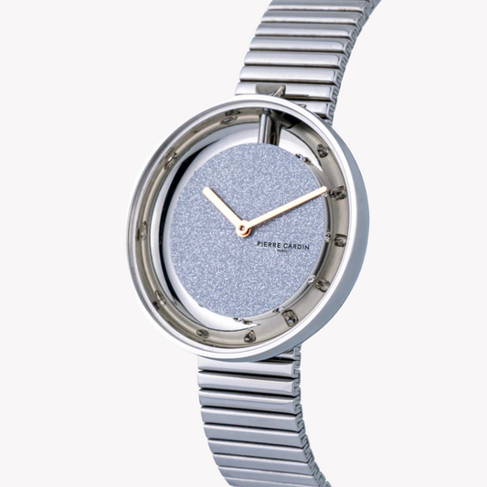 Pierre Cardin Women's Silver Stainless Steel Watch, Silver Dial | Cma.0014