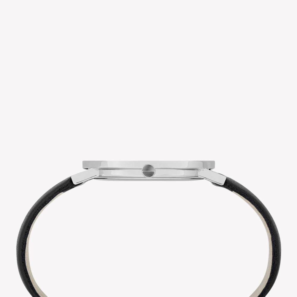 Pierre Cardin Women's Black Leather Watch, Silver Case | Cbv.1002 by i-watch