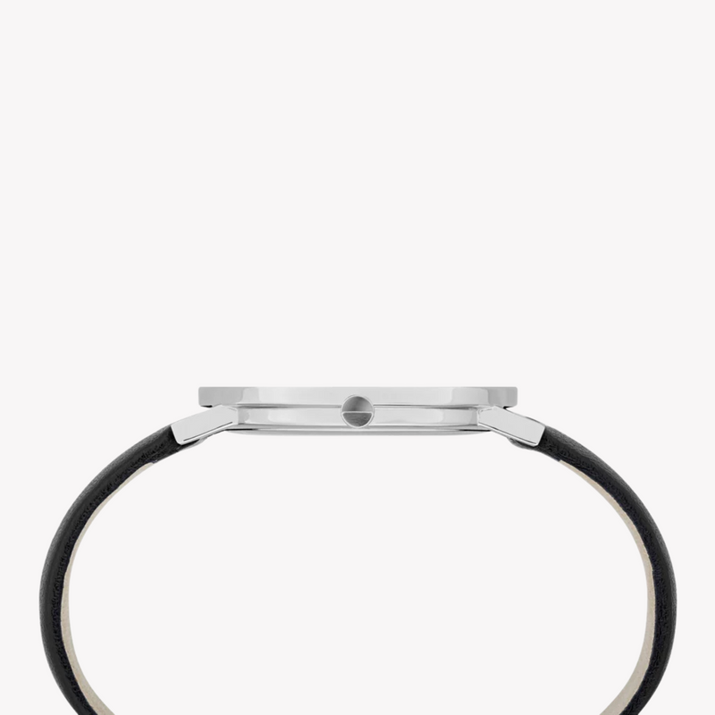 Pierre Cardin Women's Black Leather Watch, Silver Case | Cbv.1002 by i-watch