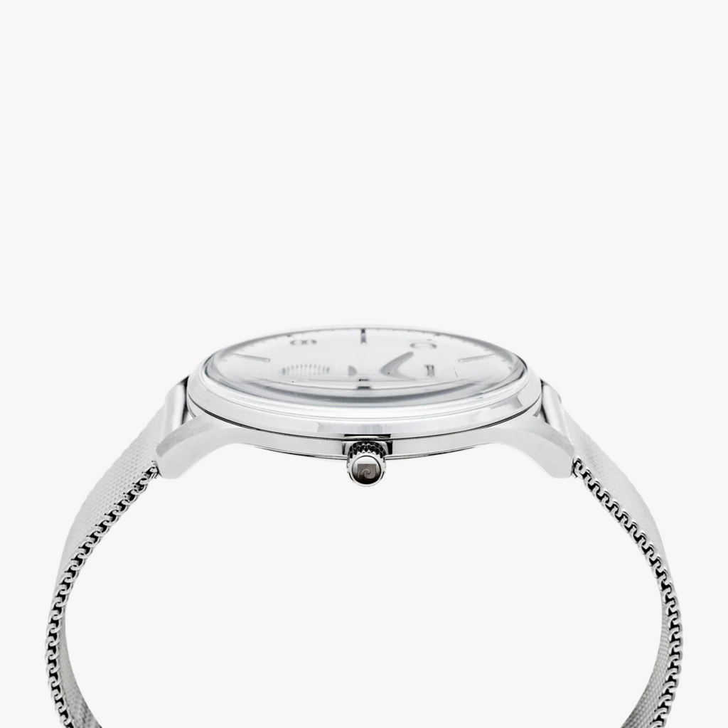 Pierre Cardin Men's Silver Watch, Rose Dial | Pc902671f101