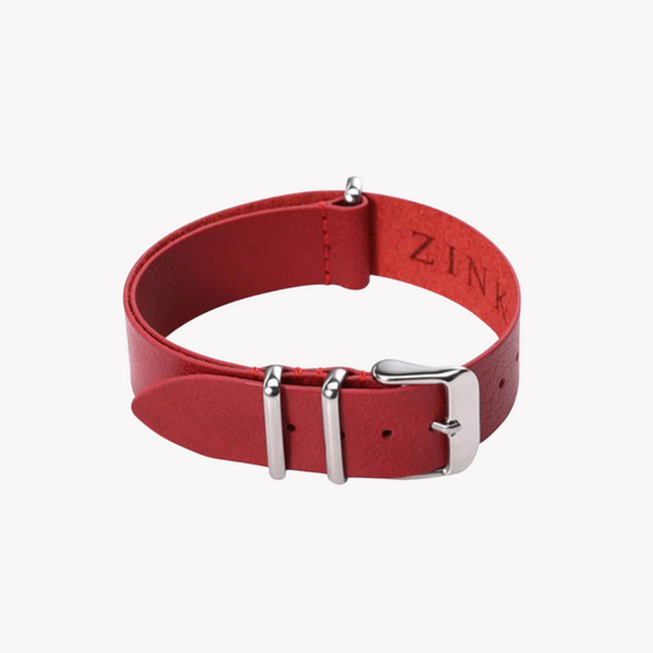 Zink Women's Leather Watch Band - Red | Zlb005rs