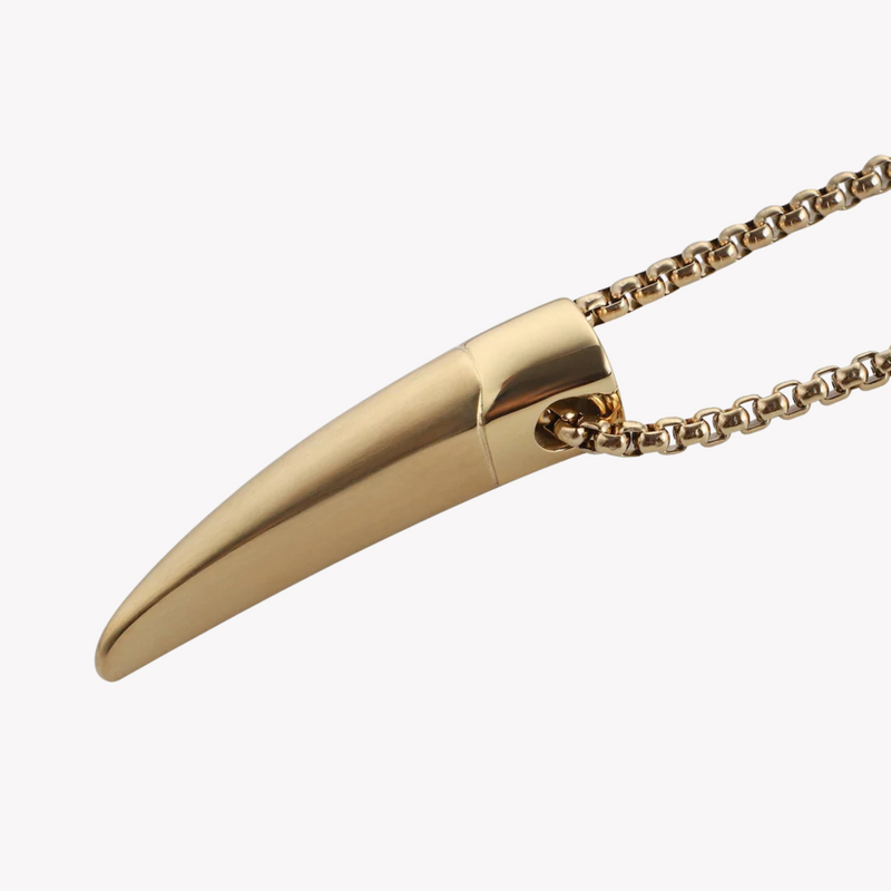 Zink Men's Gold Stainless Steel Necklace | Zjpd024-G by i-watch