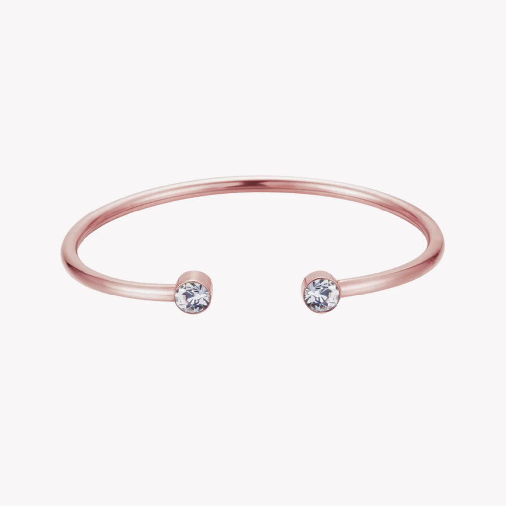 Zink Women's Rose Gold Stainless Steel Bracelet | Zfbg001rgc