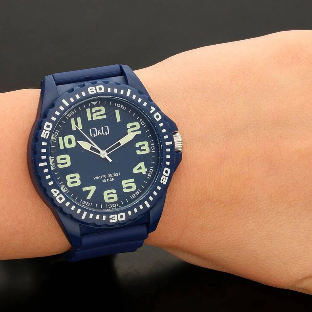 Q&Q Men's Blue Men's Watch, Blue Dial | VS16J009Y