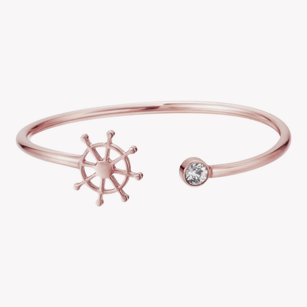 Zink Women's Rose Gold Stainless Steel Bracelet | Zfbg004rgc