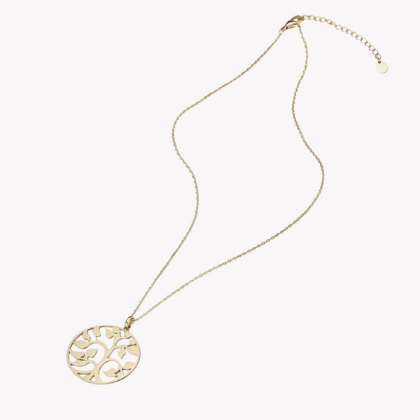 Zink Women's Necklace - Gold Stainless Steel | Zfnl003g