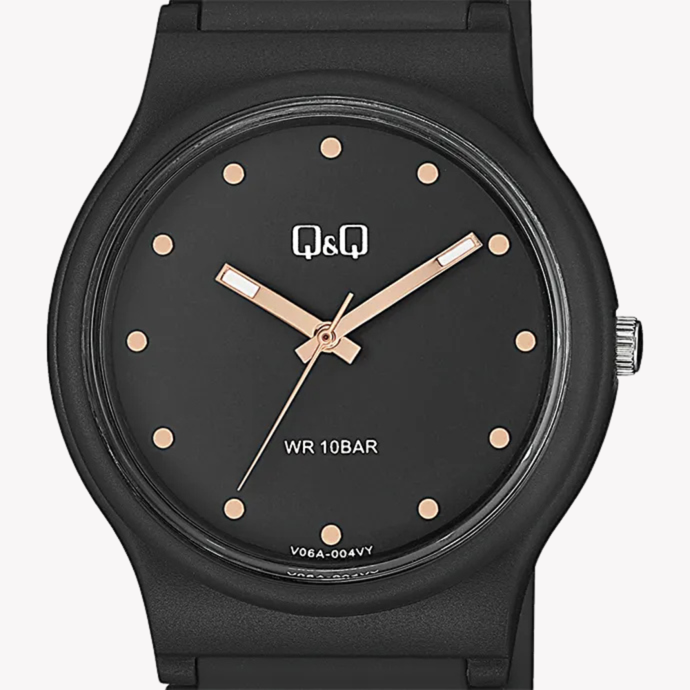 Q&Q Women's Black Women's Watch, Black Dial | V06A-004VY