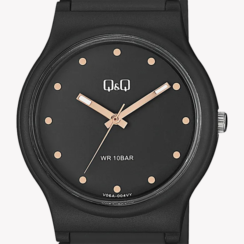Q&Q Women's Black Women's Watch, Black Dial | V06A-004VY