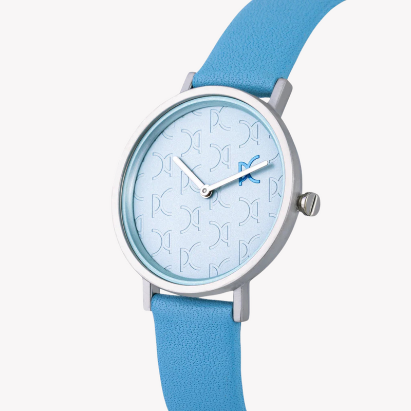 Pierre Cardin Women's Blue Leather Watch, Silver Case | Cbv.1521 by i-watch
