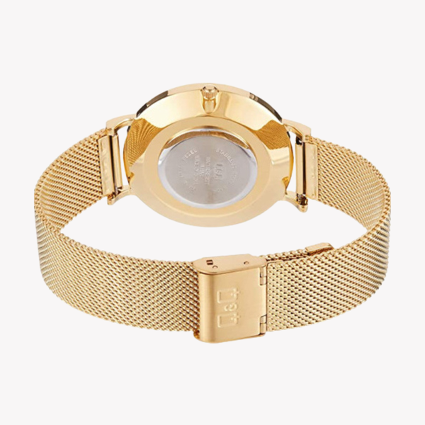Q&Q Men's Gold Watch, White Dial | QA20J054Y