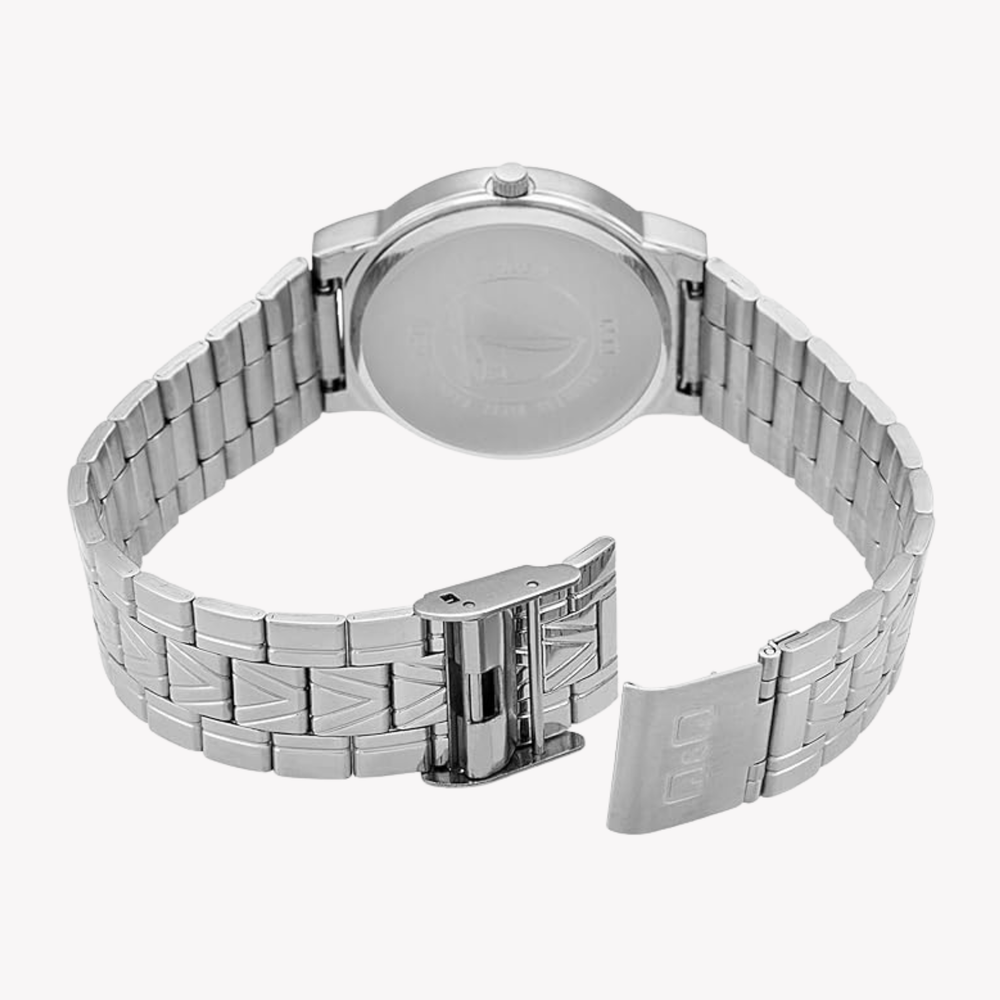 Q&Q VH96-205 Unisex Stainless Steel Quartz Watch