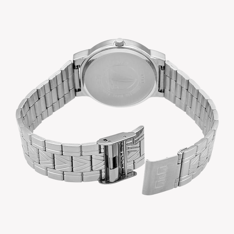 Q&Q VH96-205 Unisex Stainless Steel Quartz Watch