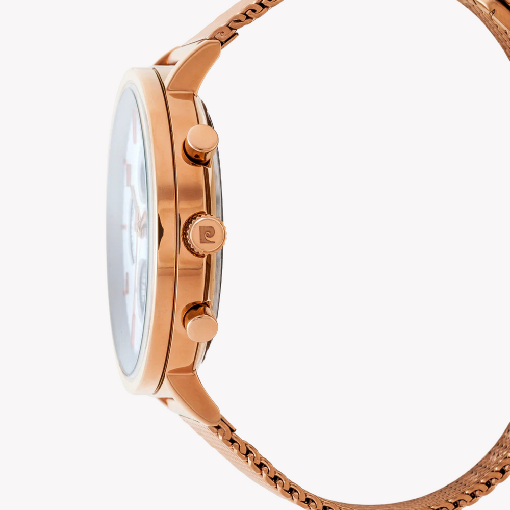 Pierre Cardin Men's Rose Gold Watch, White Dial | Pc902641f10 by i-watch