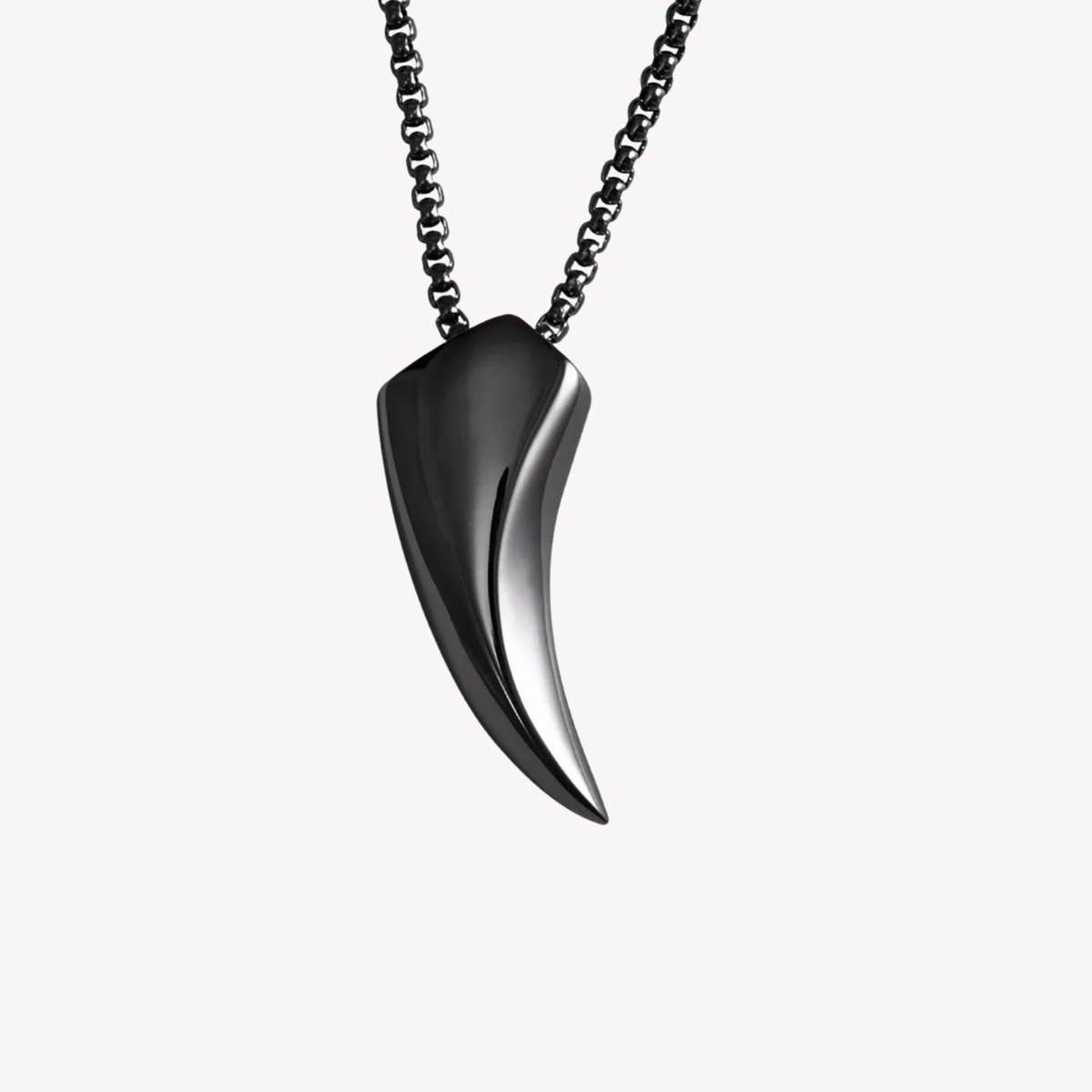 Zink Men's Black Stainless Steel Necklace | Zjpd006sp-Pg