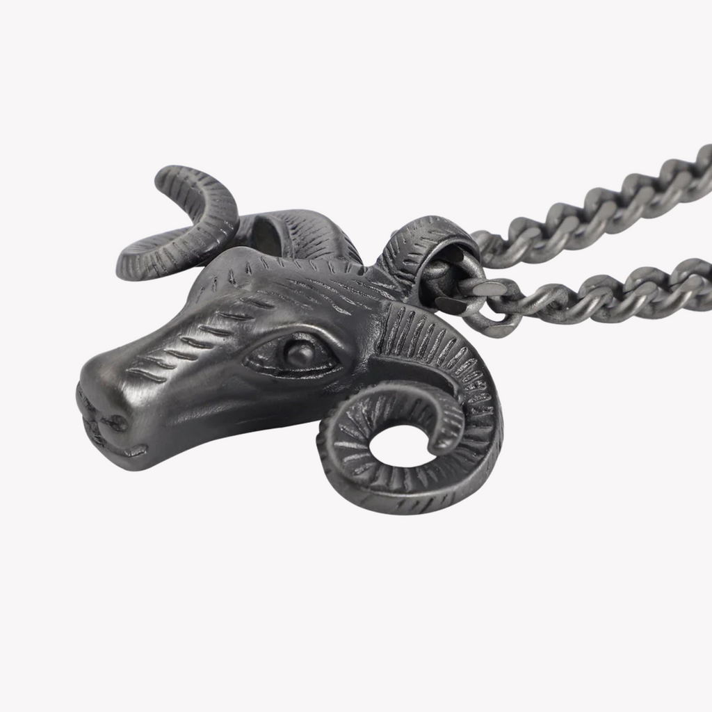 Zink Men's Black Stainless Steel Necklace | Zjpd023gn