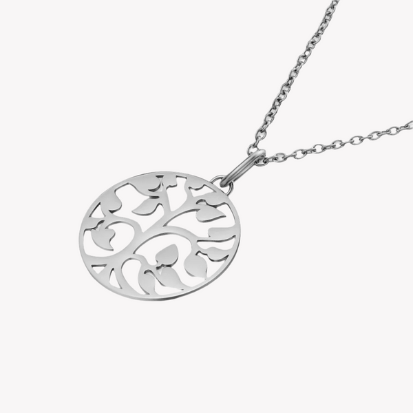 Zink Women's Necklace - Silver Stainless Steel | Zfnl003s