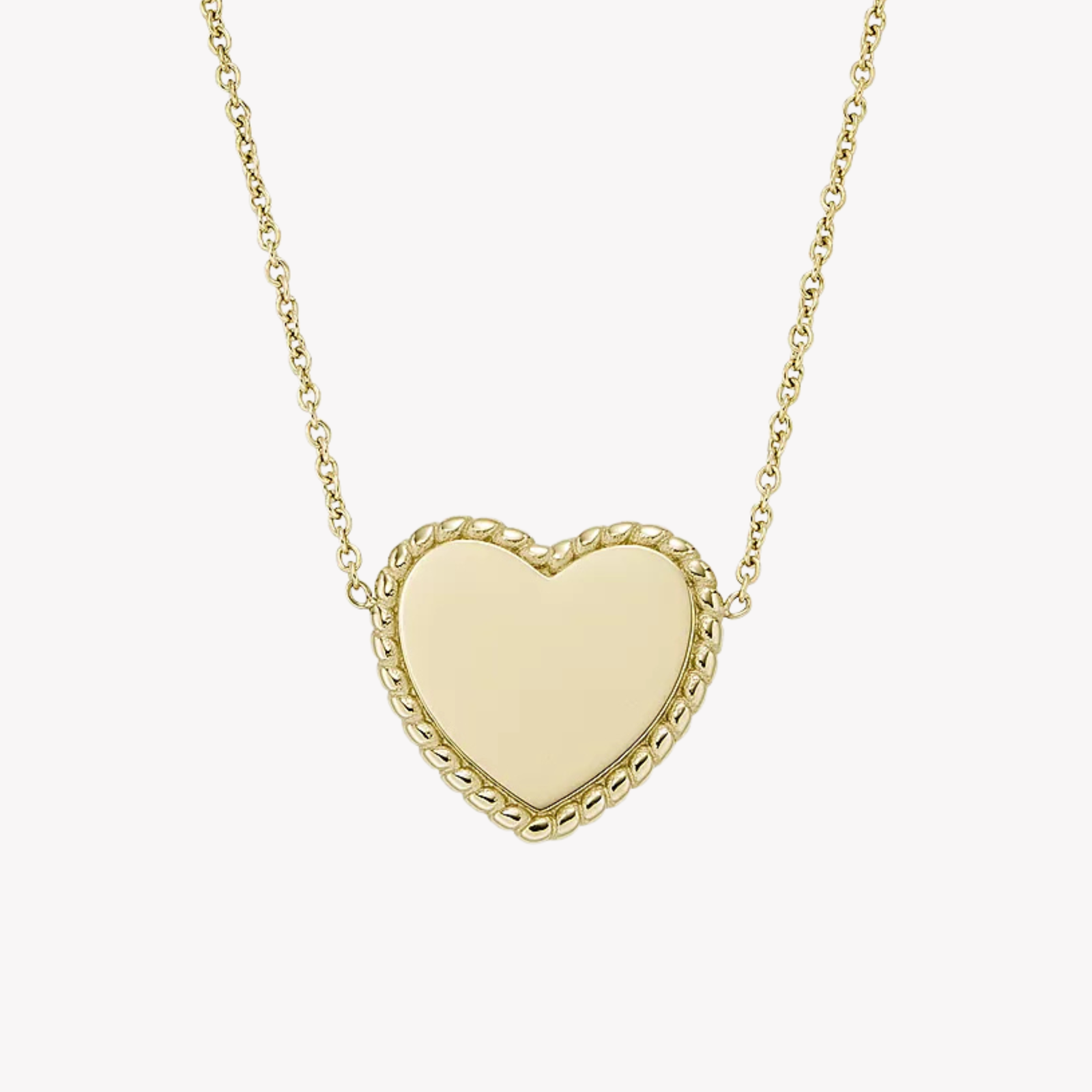 Fossil Women's Gold-Tone Necklace, Engravable Heart Pendant | JF04360710