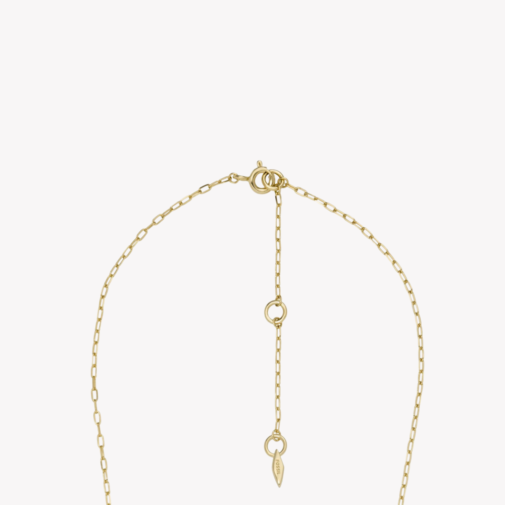 Fossil Women's Gold Necklace, Evil Eye Pendant | JFS00581998