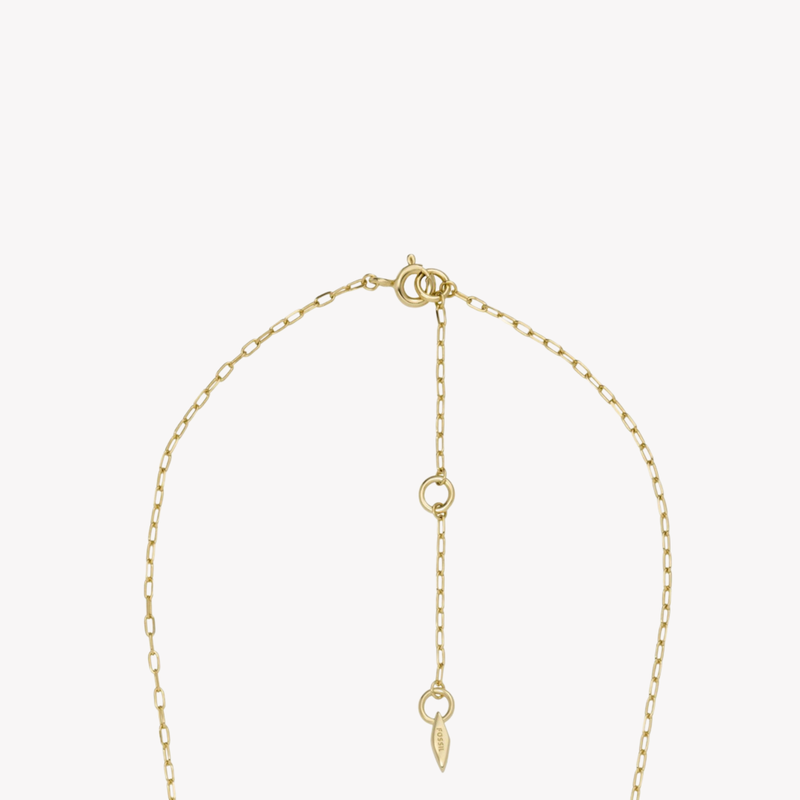 Fossil Women's Gold Necklace, Evil Eye Pendant | JFS00581998