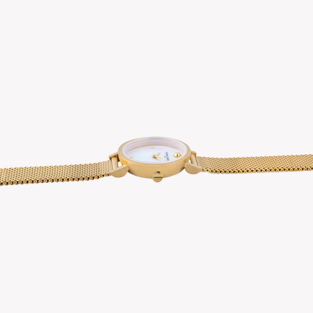 Pierre Cardin Women's Gold Stainless Steel Watch, White Dial | Ccm.0523