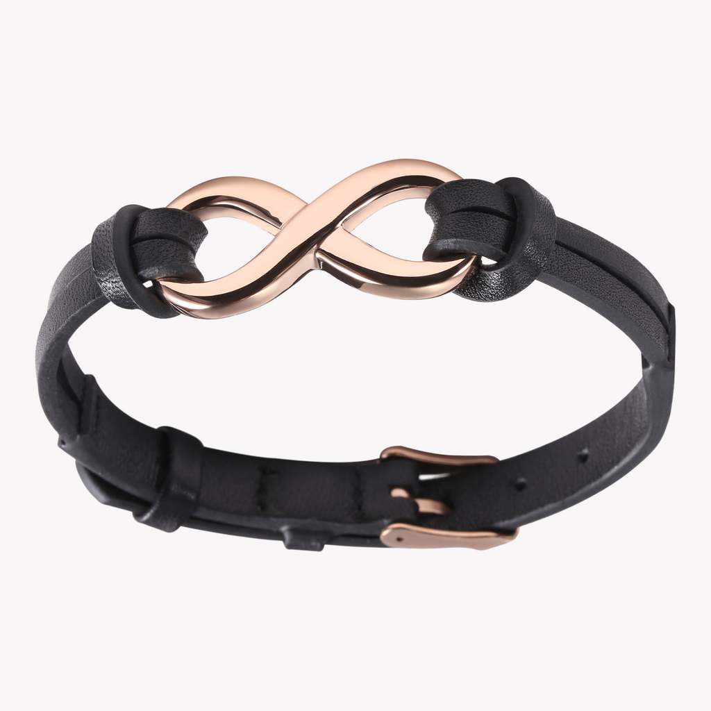 Zink Men's Black & Rose Gold Stainless Steel Bracelet | Zjbc035brg-A