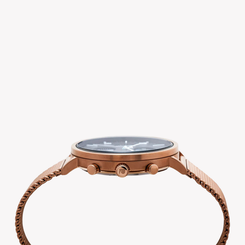 Pierre Cardin Men's Rose Gold Watch, Black Dial | Pc902641f18 by i-watch