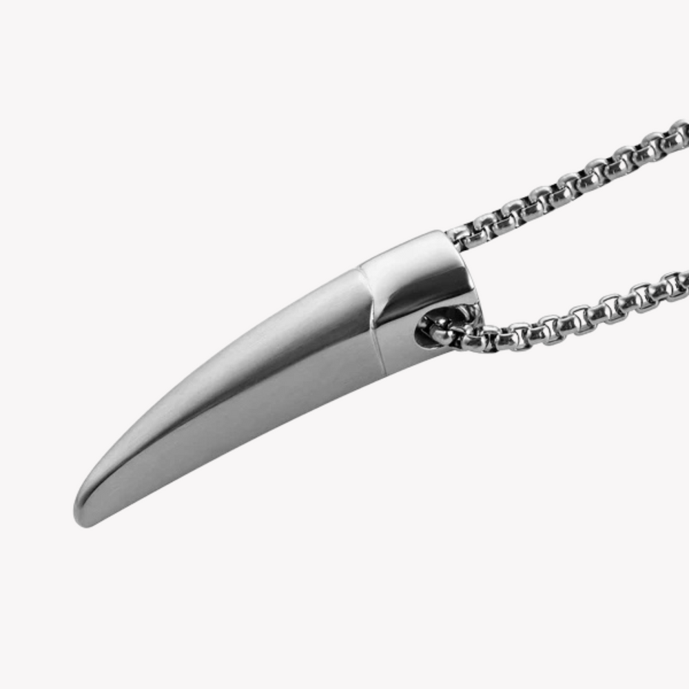 Zink Men's Stainless Steel Necklace - Silver | Zjpd024-S by i-watch
