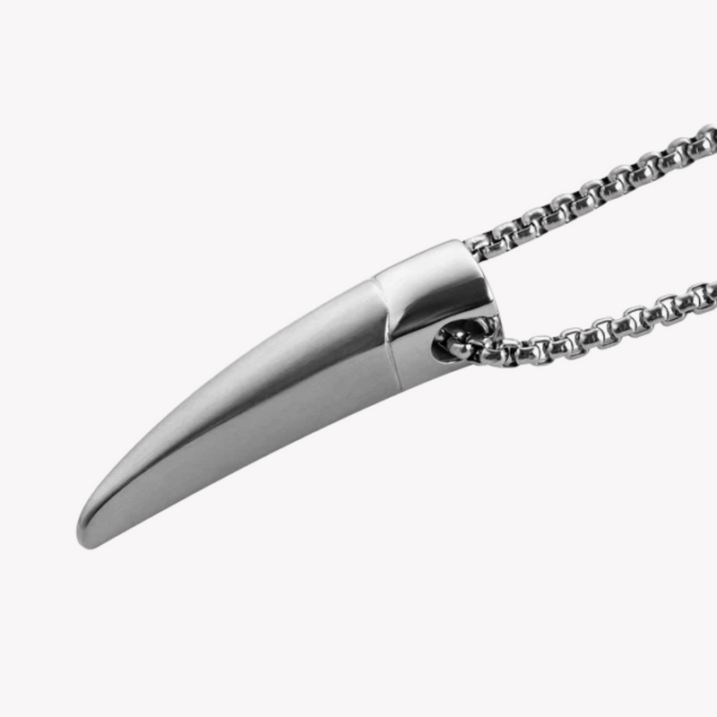 Zink Men's Stainless Steel Necklace - Silver | Zjpd024-S by i-watch