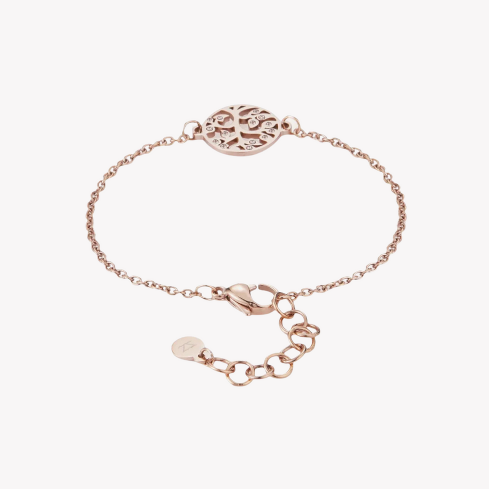Zink Women's Rose Gold Stainless Steel Bracelet | Zfbr010rgs