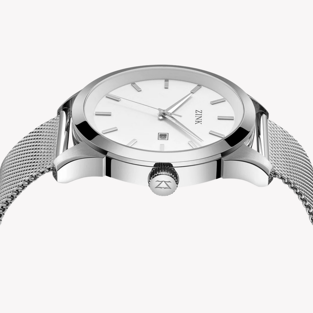 Zink Men's Silver Stainless Steel Watch | Zk133g1ms-16