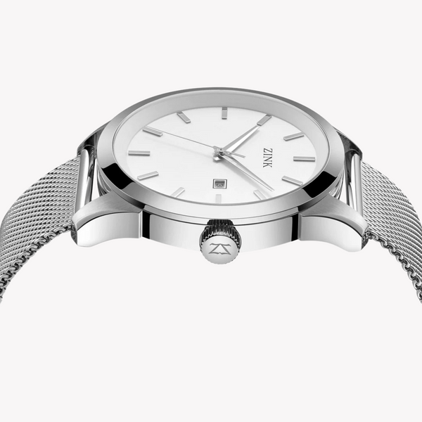 Zink Men's Silver Stainless Steel Watch | Zk133g1ms-16