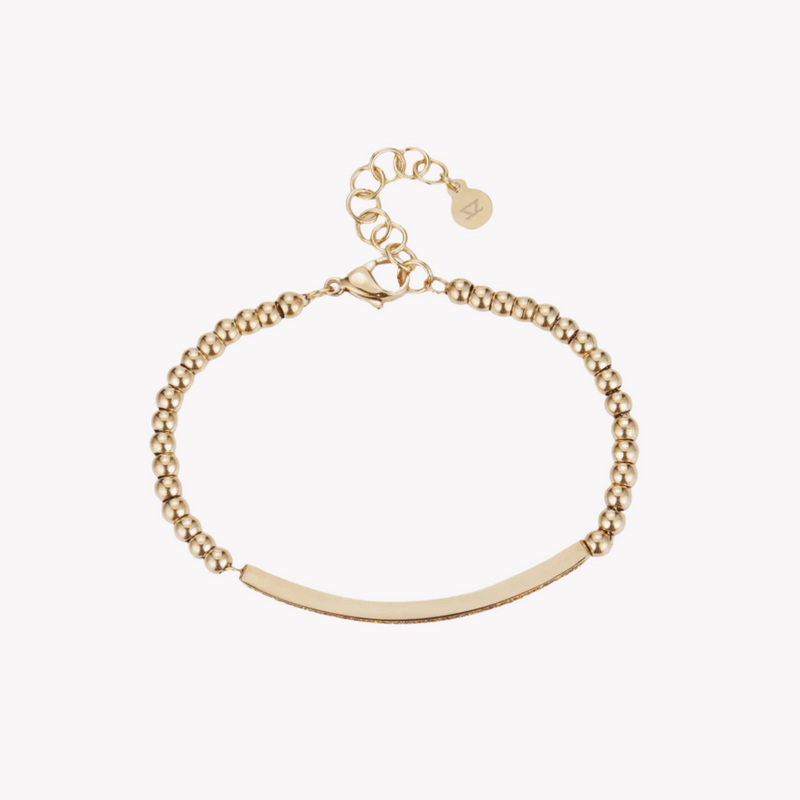 Zink Women's Gold Stainless Steel Bracelet | Zfbr011g