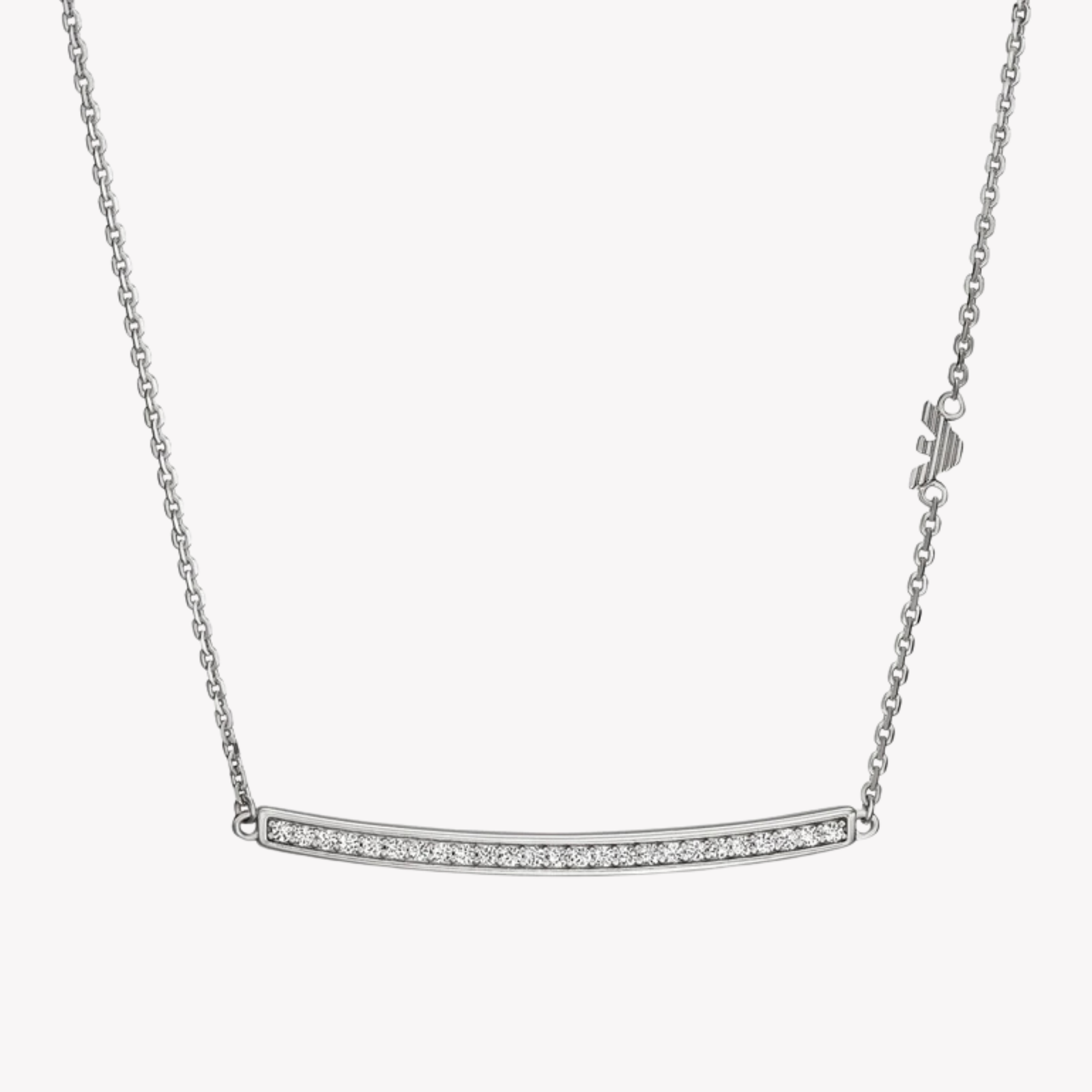 Emporio Armani Women's Silver Necklace, Zirconia Eagle Charm | EG3591040