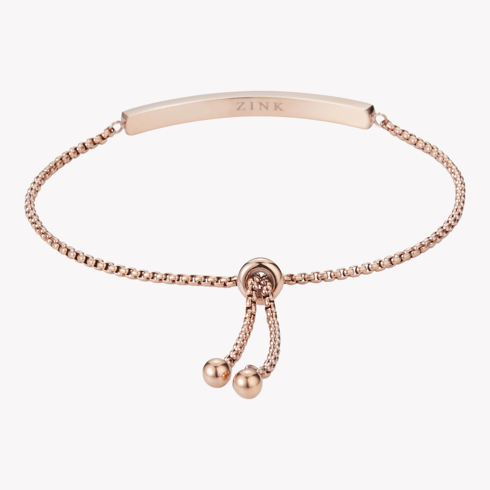 Zink Women's Rose Gold Stainless Steel Bracelet | Zfbr004rg