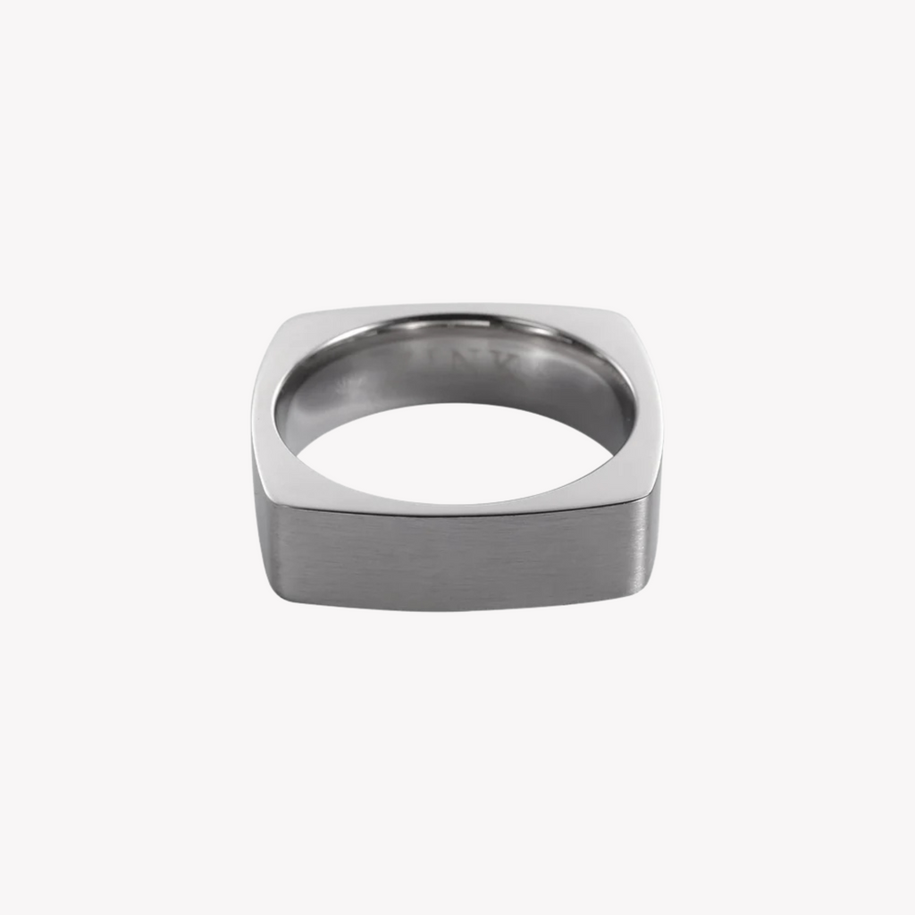 Zink Men's Silver Stainless Steel Ring | Zjrg0342
