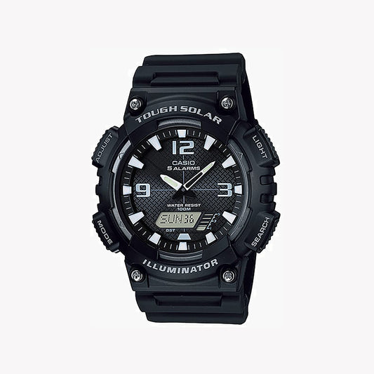 Casio AQ-S810W-1AV Analog-Digital-Kombination Solar Schwarz Herrenuhr