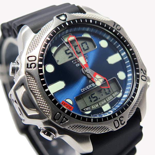 CITIZEN JP1011-07L DIVE MASTER - UNMATCHED PERFORMANCE MEN'S WATCH with Blue Dial & Rugged Rubber Band-i-Watch-2