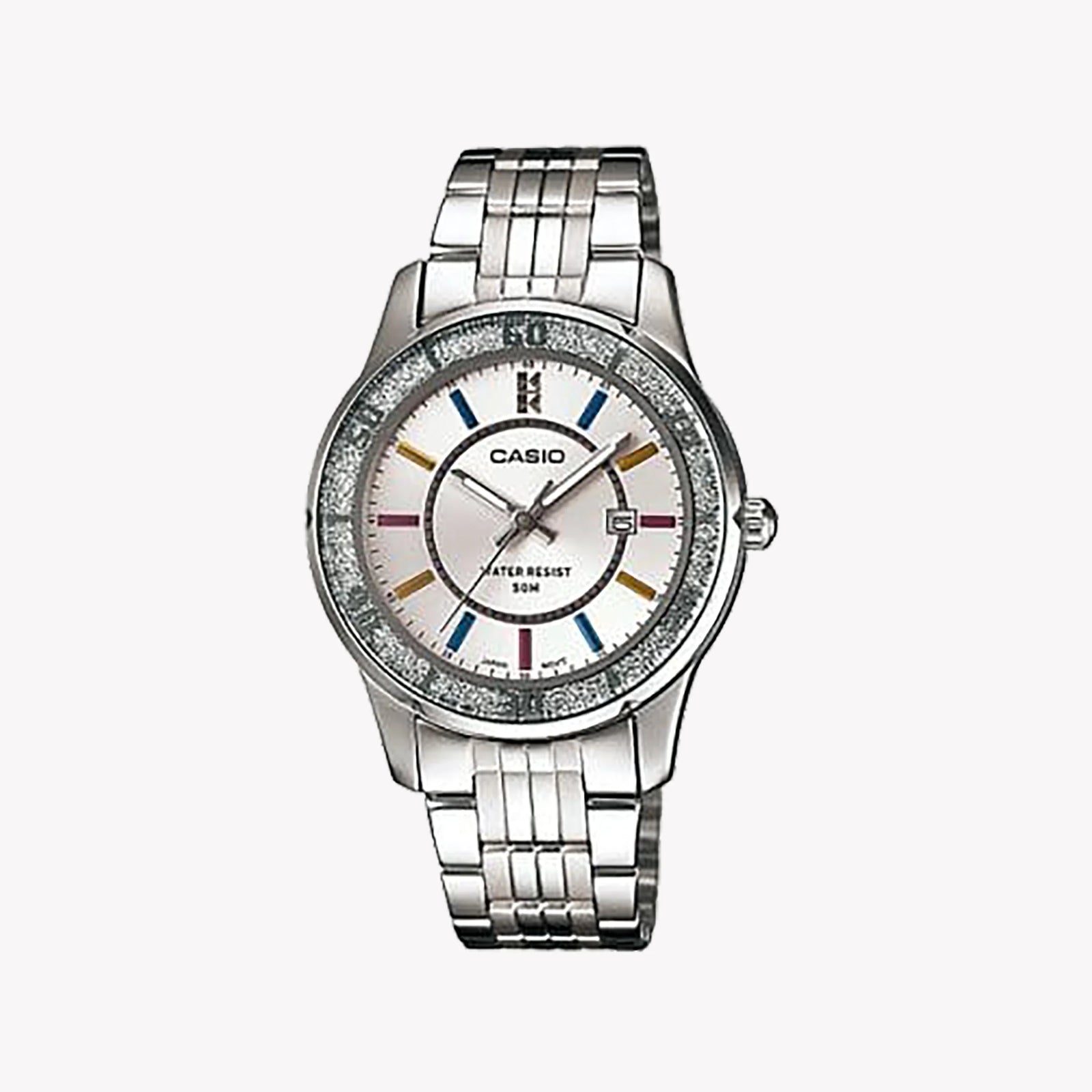 Casio Women's Stainless Steel Watch, White Dial | Ltp-1358d-7avdf by i-watch