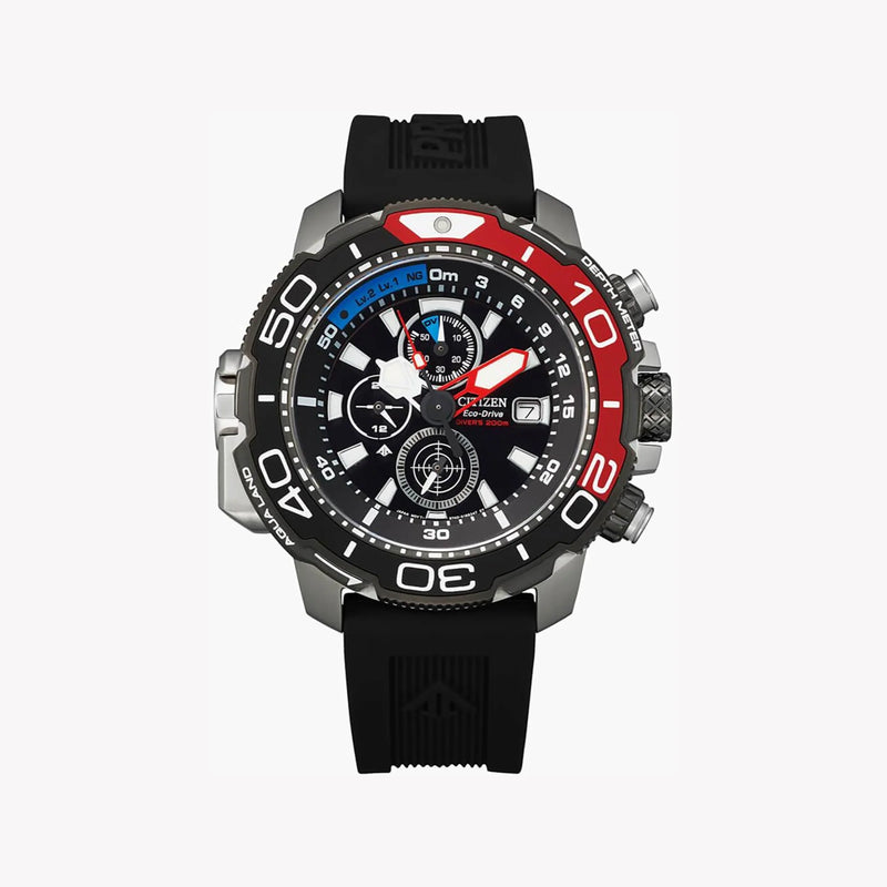 Citizen Bj2167-03e Adventure-Ready - Bold Multi-Colored Men's Watch With Chronograph & 20 Atm Water Resistance by i-watch