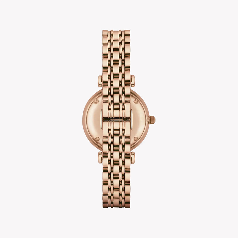 Emporio Armani Women's Rose Gold Watch, White Dial | Ar1909 by i-watch