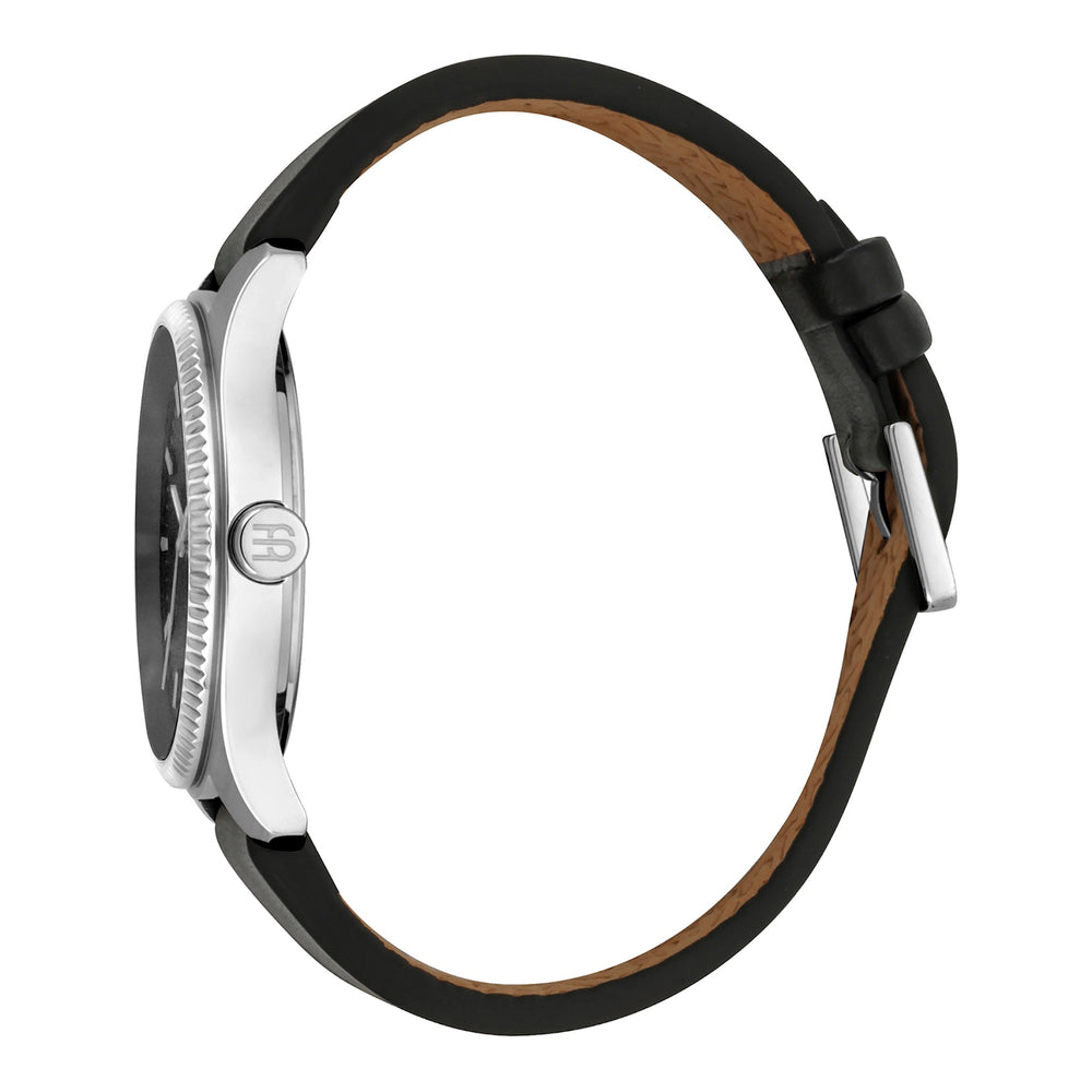 Esprit Men's Timeless Black Leather Watch - Stylish Stainless Steel & Classic Black Dial by i-watch