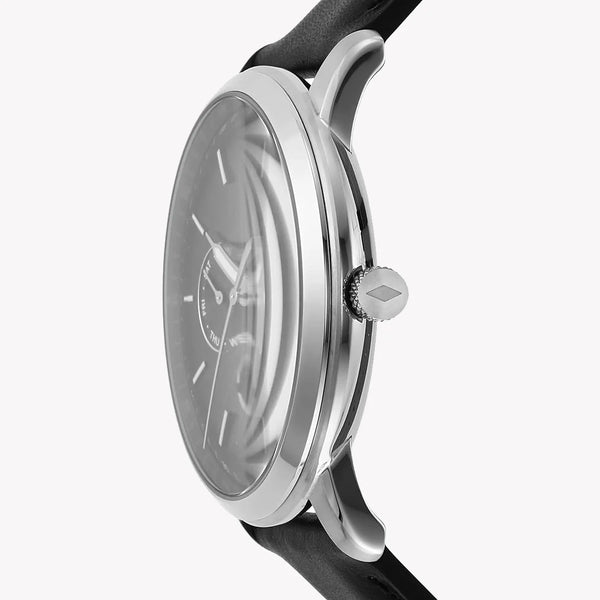 Fossil Men's Silver Watch, Black Dial | Fs5904 by i-watch